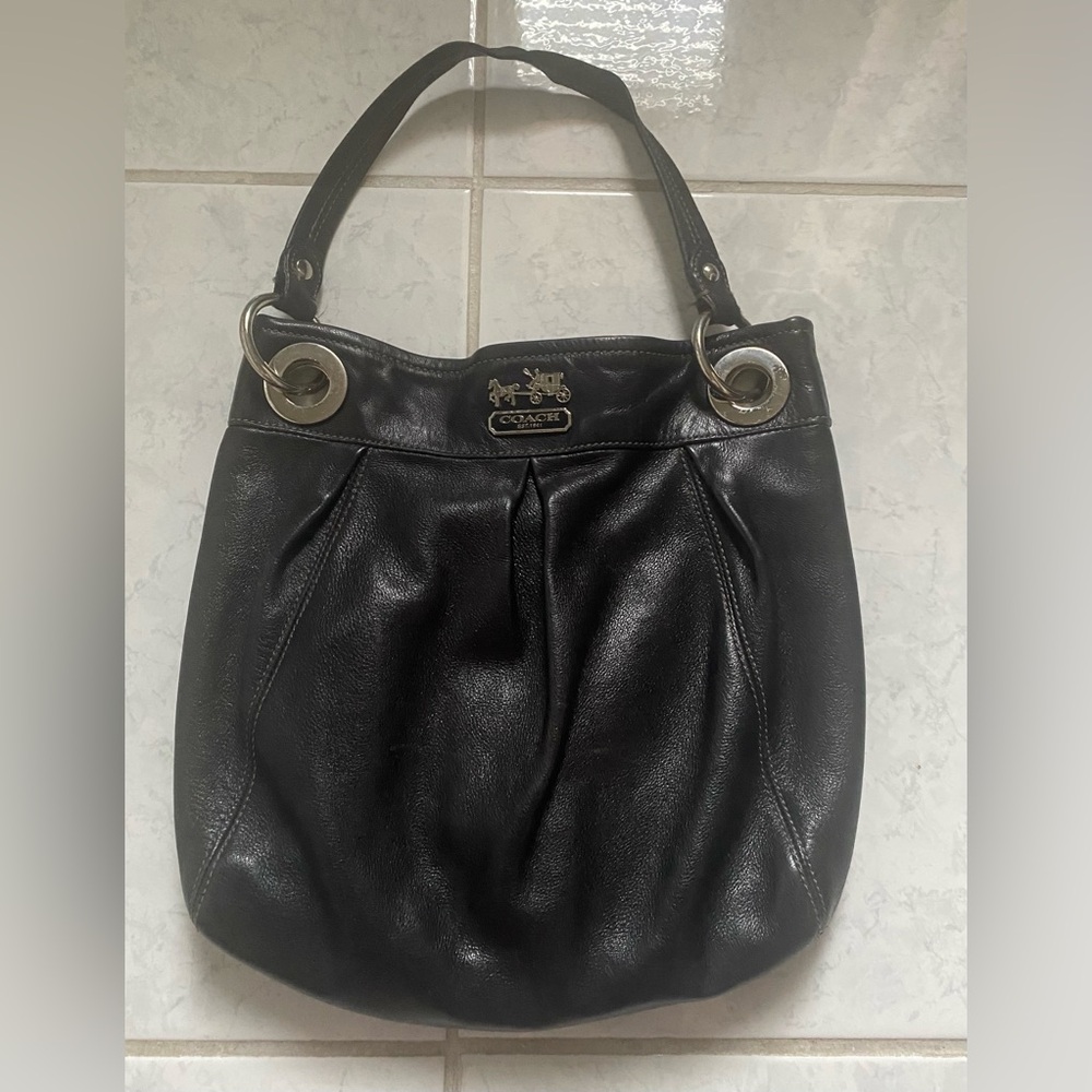 Coach Black Leather Handbag